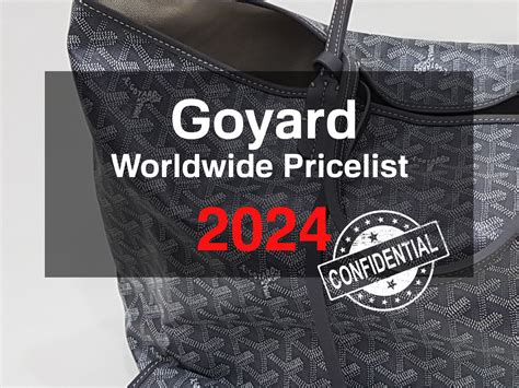 goyard senat pouch price 2024|goyard bag price in paris.